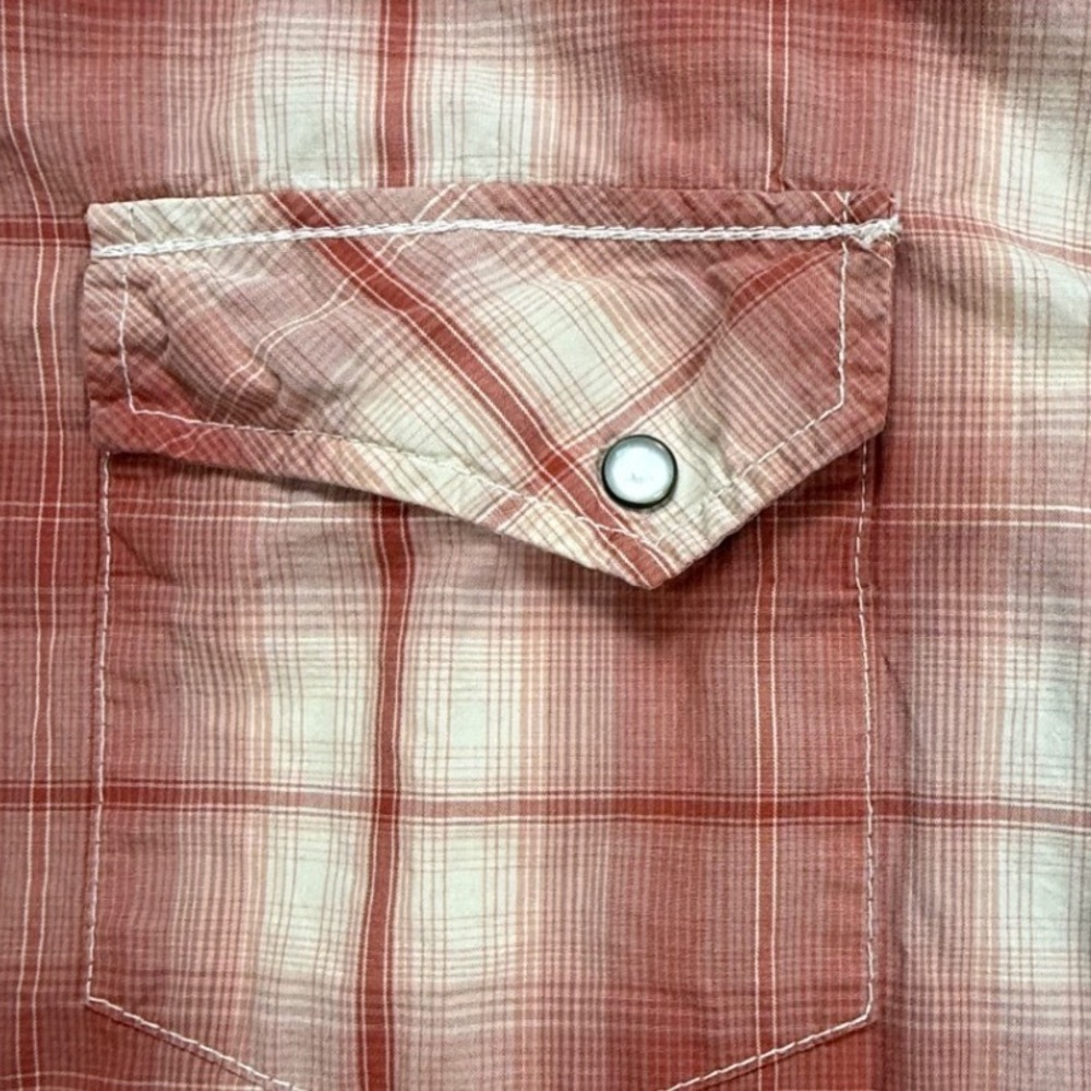 Larry Mahan Cowboy Collection Mens XXL Red Pearl Snap WesternShirt LM1310701NS - Picture 6 of 9